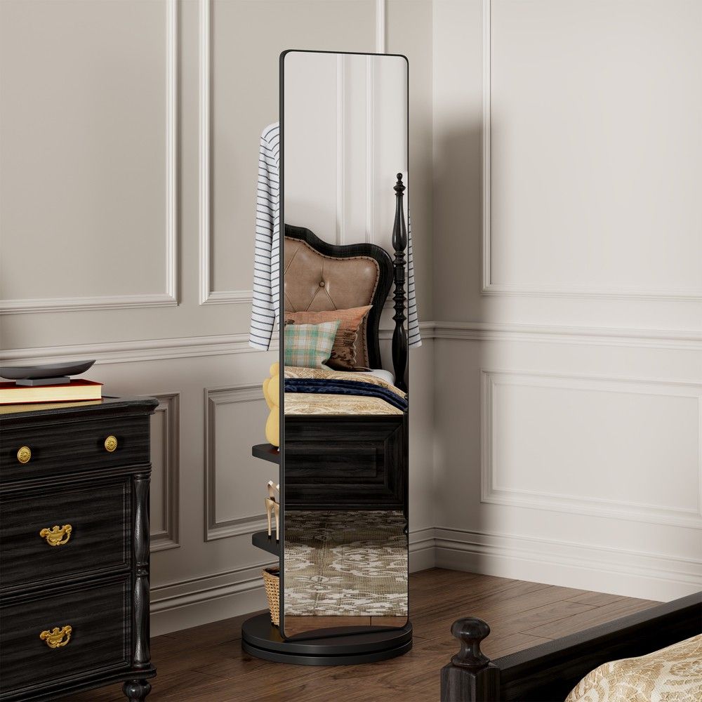 Miroir sur pied pleine longueur, pivot 360°