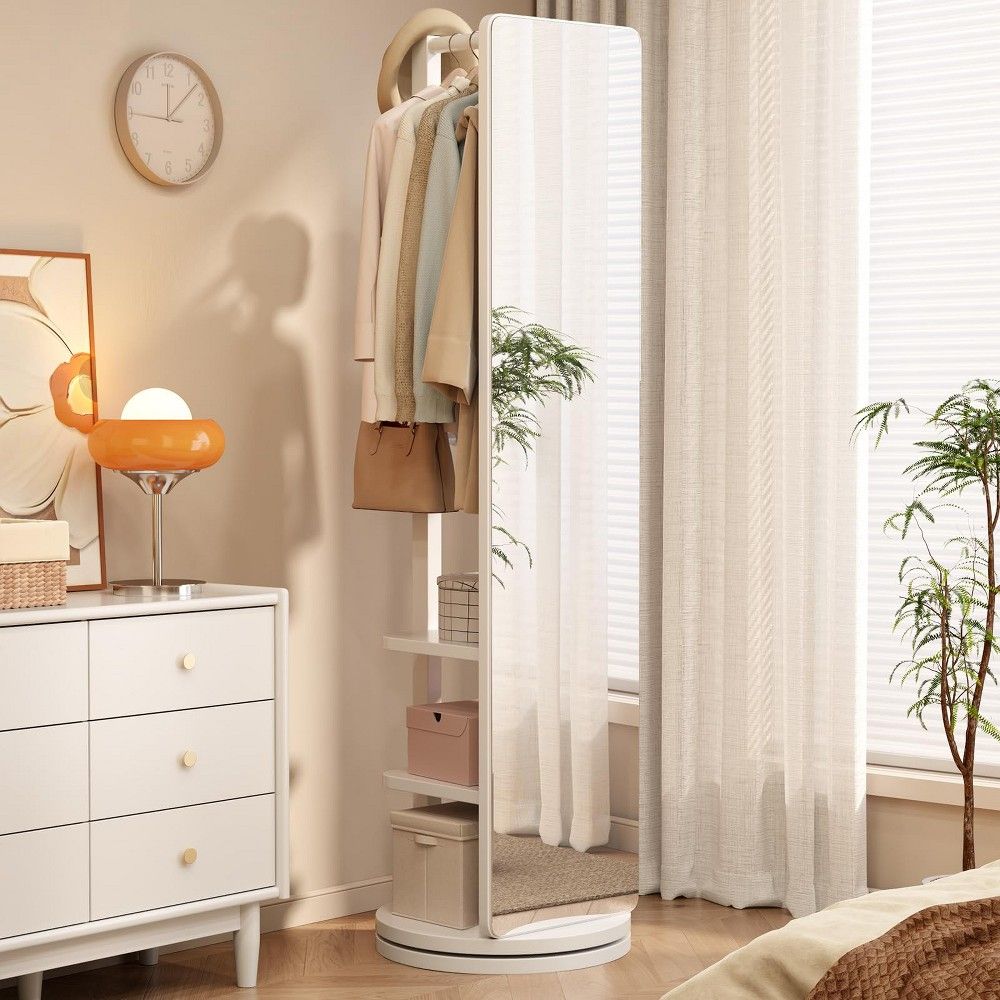 Miroir sur pied pleine longueur, pivot 360°